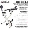FitDesk Standing Exercise Bike Desk 3.0, Adjustable Height Indoor Cycling Trainer with Laptop Tray, Portable Stationary Fitness Desk for Home Office, Foldable Exercise Workstation, Supports 300 lbs view 2