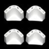Boat Marine Cooler Mounting Kit for Yeti Igloo Engle Coleman (Set of 4) Black or White (White) view 1