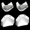 Boat Marine Cooler Mounting Kit for Yeti Igloo Engle Coleman (Set of 4) Black or White (White) view 3