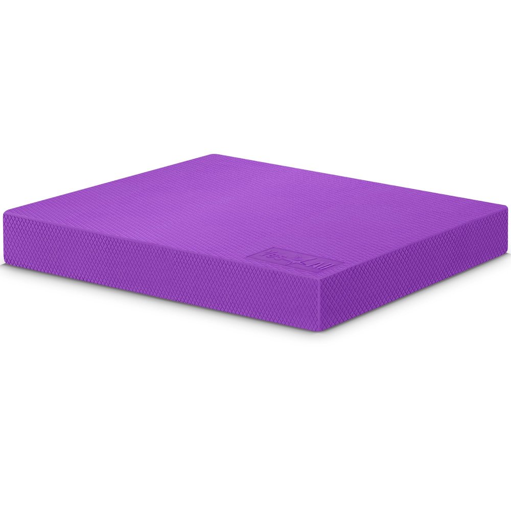 Yes4All Balance Pad, Nonslip TPE Foam Balance Pad with Upgraded Sizes - L, XL, XXL Balance Mat for Fitness, Yoga & Stability Training - Multicolor Options - XL, Purple