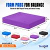 Yes4All Balance Pad, Nonslip TPE Foam Balance Pad with Upgraded Sizes - L, XL, XXL Balance Mat for Fitness, Yoga & Stability Training - Multicolor Options - XL, Purple view 2