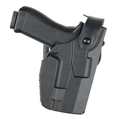 Safariland 7360 7TS ALS/SLS Mid-Ride Duty Sig P320 Holster With Light, Level 3 Retention - STX Plain Black, Right Hand