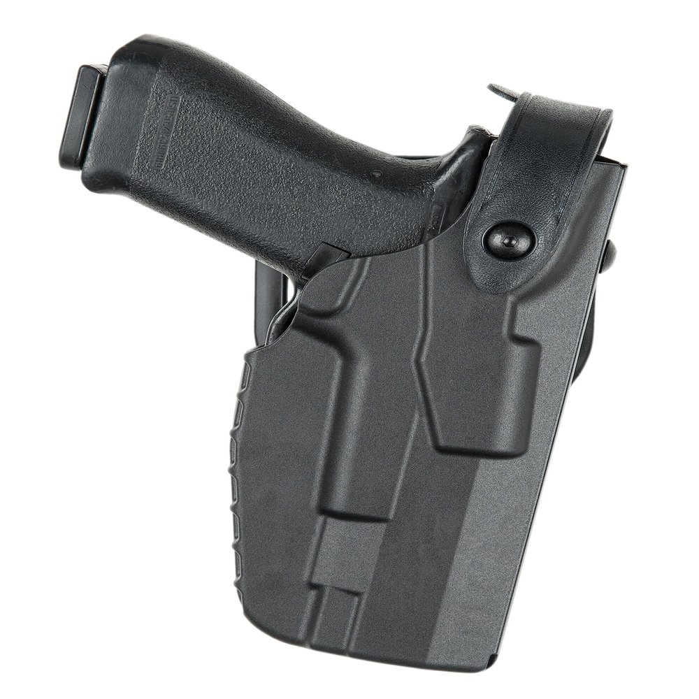Safariland 7360 7TS ALS/SLS Mid-Ride Duty Sig P320 Holster With Light, Level 3 Retention - STX Plain Black, Right Hand