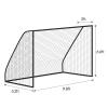 Soccer Goal Net Football Polyethylene Training Post Nets Full Size (10 x 6.5FT)Only Nets view 3
