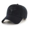 '47 Brand Toronto Blue Jays Clean Up MLB Dad Hat Cap Black/Black view 2