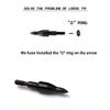 TIGER ARCHERY 30Inch Carbon Arrow Practice Hunting Arrows with Removable Tips for Compound & Recurve Bow(Pack of 12) (Black White) view 2