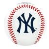 Rawlings MLB New York Yankees Team Logo Baseball, White, 1 view 2