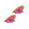 Catch Surf Beater Pro Safety Twin Fin Set, Hot Pink/Neon Lime, One Size view 1