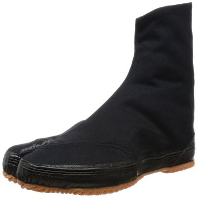 Marugo Kaisoku Japanese Tabi Shoes Black with 5 Clips, 28cm