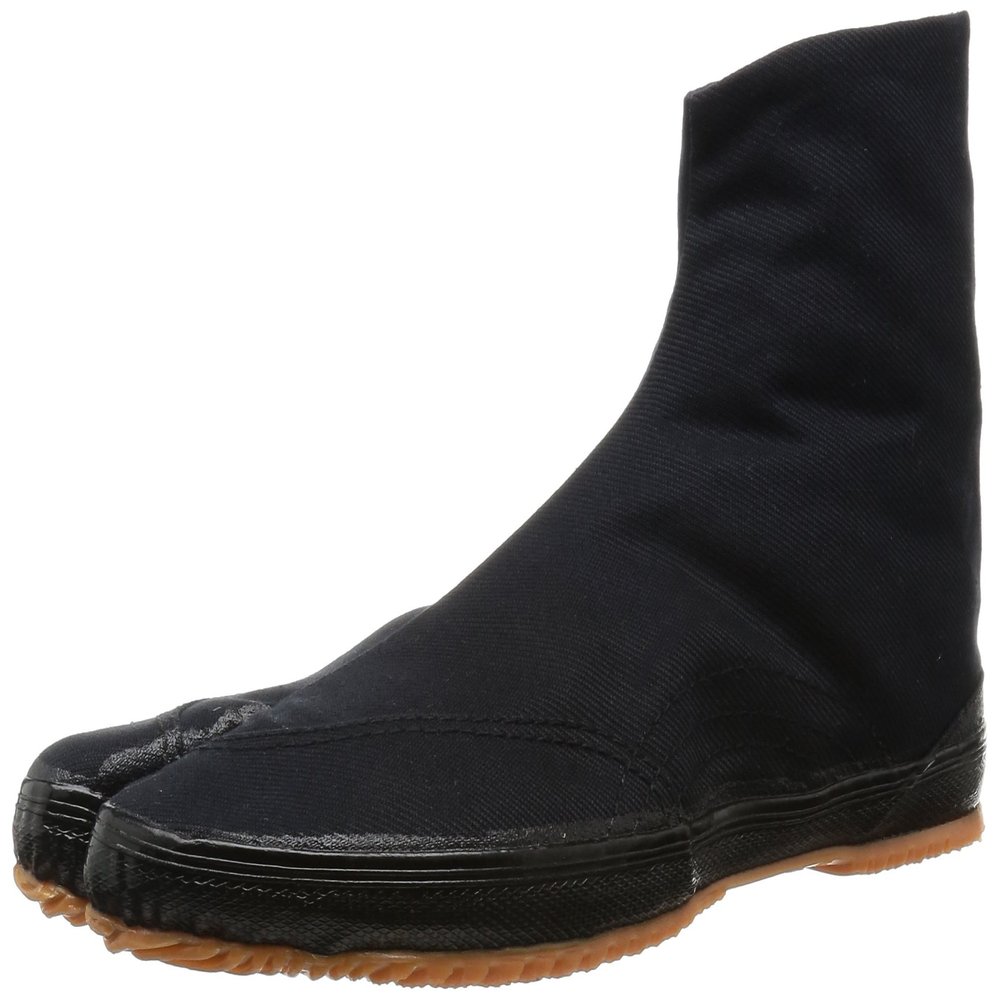 Marugo Kaisoku Japanese Tabi Shoes Black with 5 Clips, 28cm