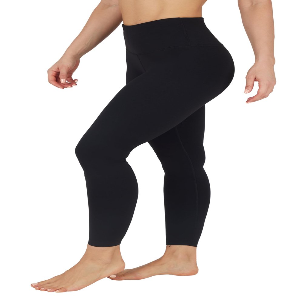 90 Degree by Reflex High Waist Power Flex Tummy Control Leggings- Black XL