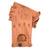 Real Leather Finger Less Driving Gloves Soft Cycling Bus Fashion Weight Lifting 309 (Tan, M) view 1