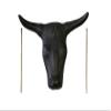 AJ Tack Adult Size 20" Horn Spread Steer Head Roping Dummy Black view 1