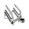 Monster Tower Wakeboard Wakesurf Rack with Retractable Mount - Quick Release, Universal Fit, 360 Rotation, Rubber Bumper, Shock Cord  Brushed Anodized Silver Finish view 3