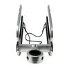Monster Tower Wakeboard Wakesurf Rack with Retractable Mount - Quick Release, Universal Fit, 360 Rotation, Rubber Bumper, Shock Cord  Brushed Anodized Silver Finish view 4