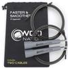 WOD Nation Adjustable Speed Jump Rope - Grey, Classic Speed Rope - Home Gym & Exercise Equipment for Fitness, Boxing, MMA & Cardio - Workout Equipment for Men, Women & Kids view 1