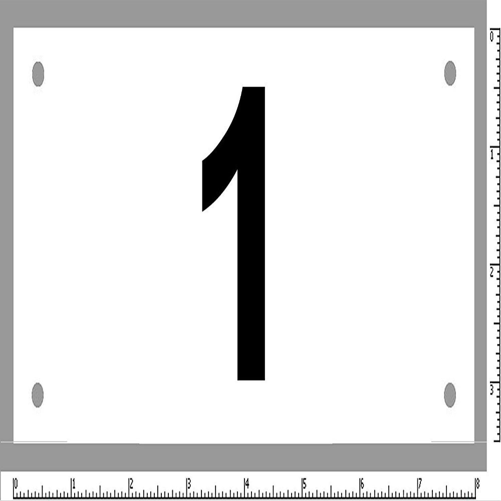BlueFootedTiming Basic Economy tyvek Race bib Competitor Numbers - Set of 100, tyvek Tear Proof and Water Proof - Hole in Each Corner 7x4. Numerals are 2 3/4" high. (601-700)
