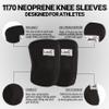 Schiek Sports Model 1170 Knee Sleeves - 5mm Neoprene Knee Compression Sleeves for Weight Lifting view 3