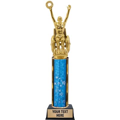 11" Wheelchair Trophy, Wheelchair Trophies with Customized Text