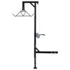 HME Truck Hitch Game Hoist Complete Kit with Winch and Gambrel, 400 lb Capacity - Hunting Game Skinning and Cleaning Accessory with 360-Degree Swivel Shaft and Adjustable Height view 1